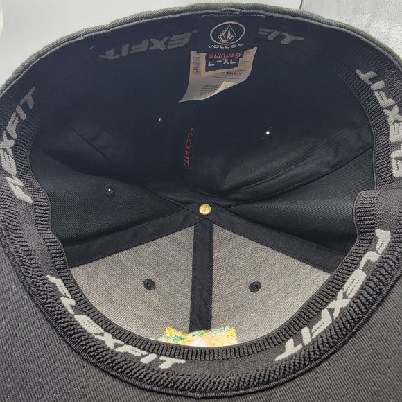 Volcom Hawaii Island Adults L-XL Logo Black on Black Snapback Hat Hawaiian - Picture 7 of 9